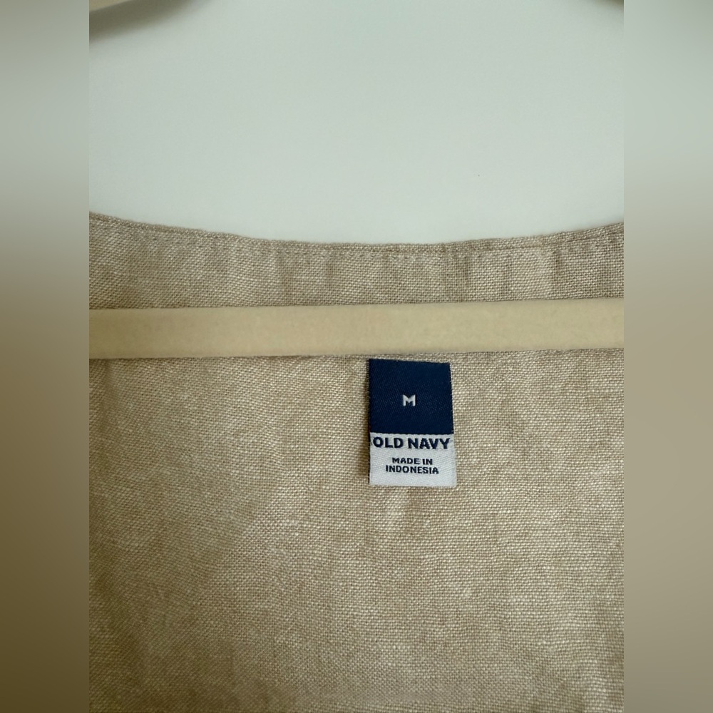 Square neck linen crop tank top (part of matching set - skort also available!) - Picture 5 of 6